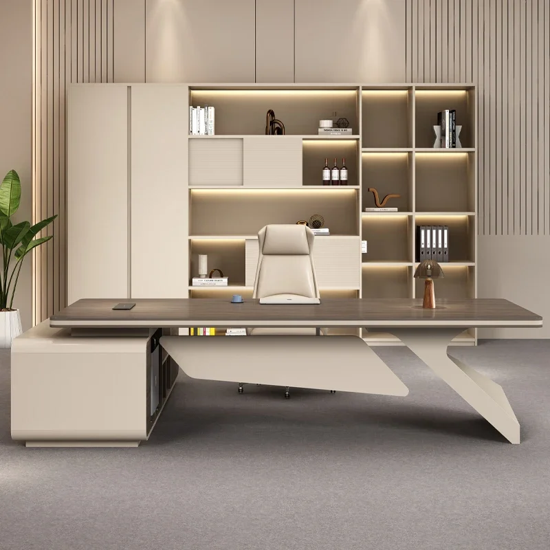 Desk Setup Organizer - With Storage Mesas Gamming Executive Office