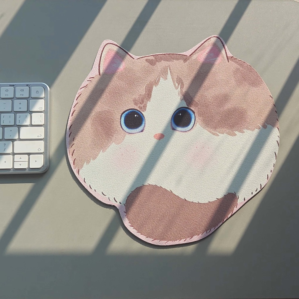 Desk Setup Productivity - Kawaii Cat Mouse Pad Cute Animal