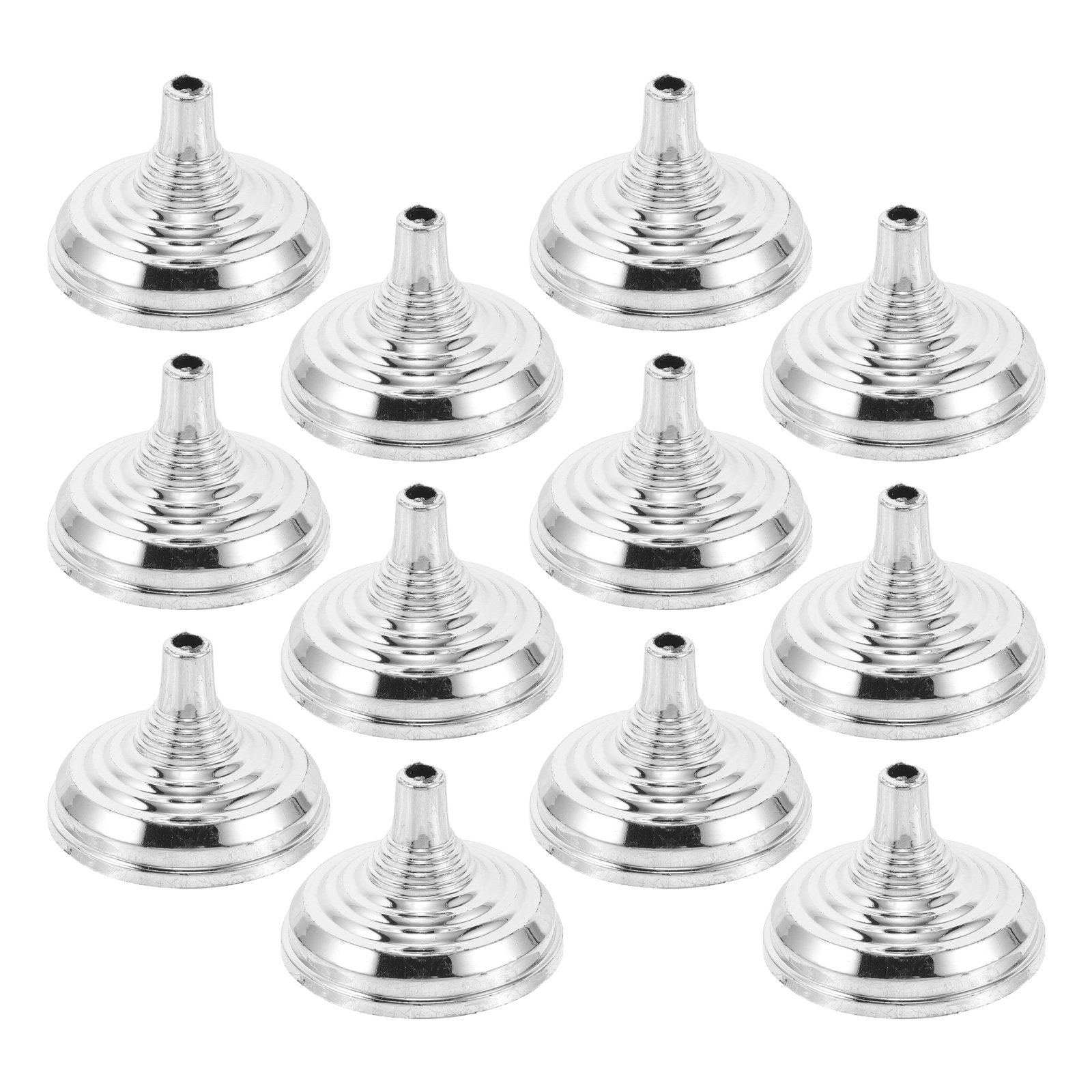 Desk Setup Desk - 12Pcs Silver Mini Desk Flag Stand