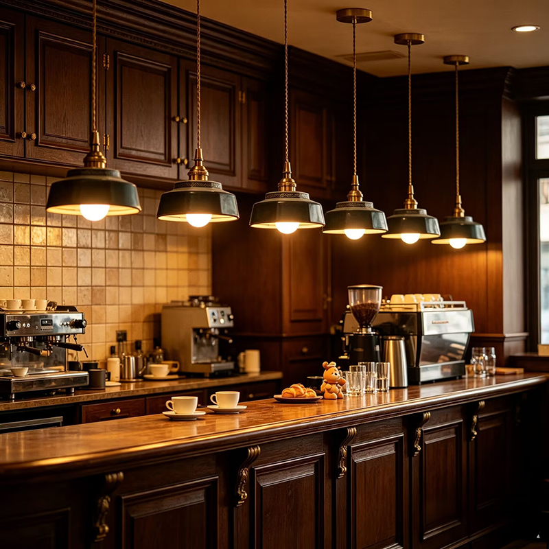 Desk Setup Green - Romantic Restaurant Hotel Ceramic Pendant Light