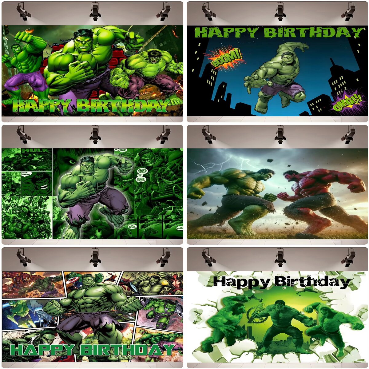Desk Setup Kids - Cartoon Marvel The Avengers Hulk Superhero