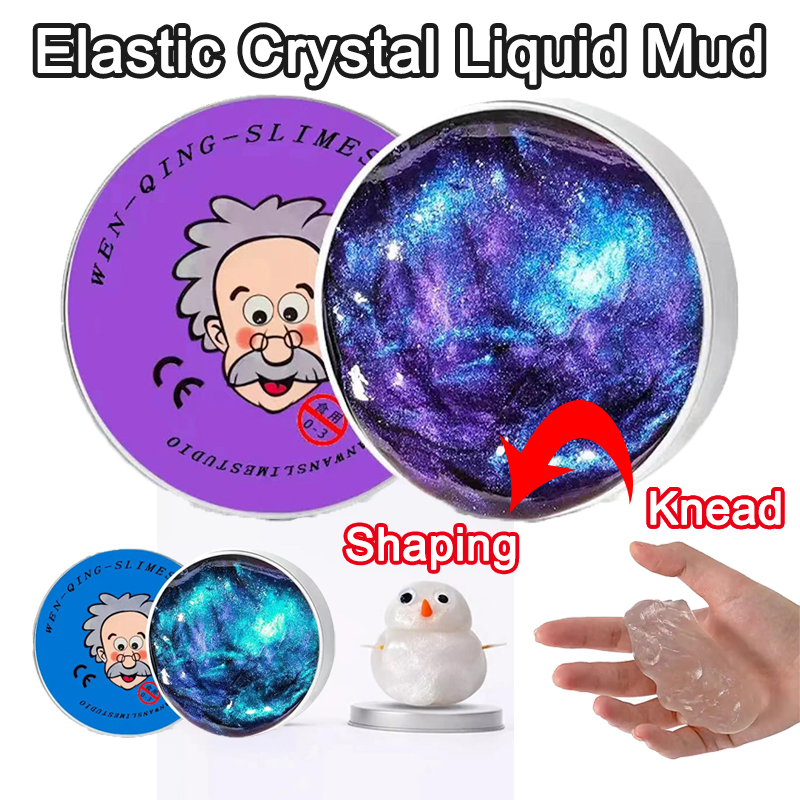 Desk Setup Kids - Hot Colorful Clear Elastic Crystal Liquid