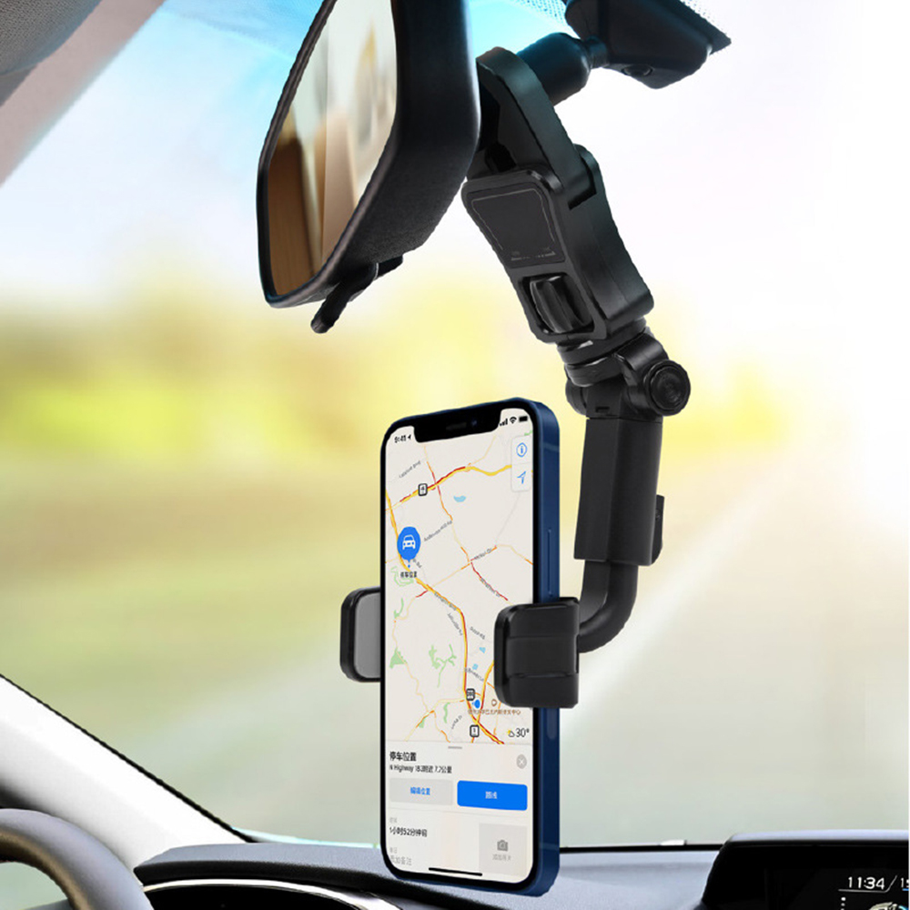 Rearview Mirror Car Phone Moun - Desk Setup Essentials ulasan dan harga