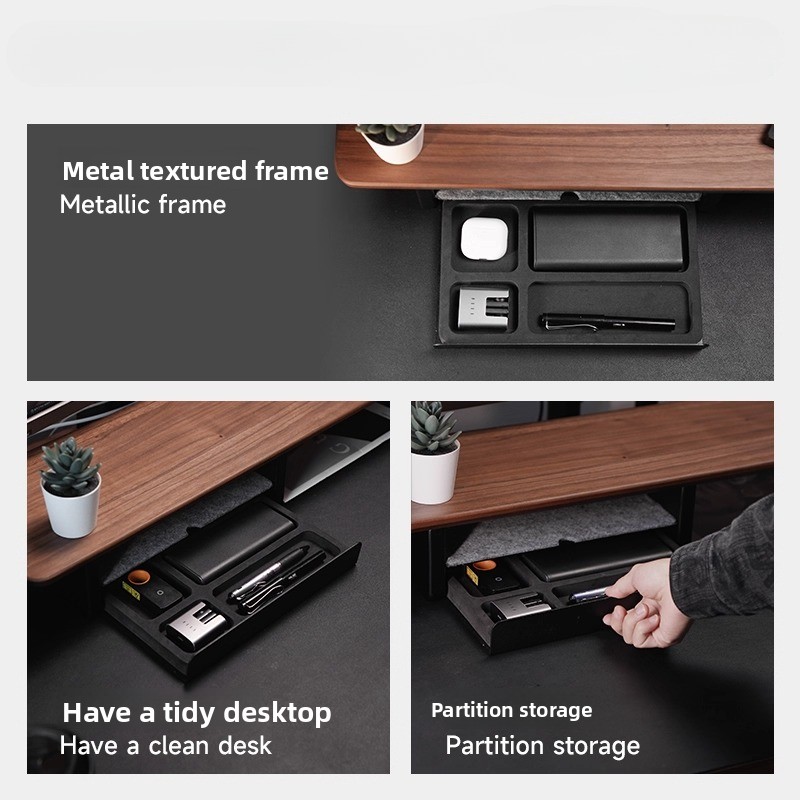 Monitor Stand Riser Storage Dr - Desk Setup Organizer ulasan dan harga