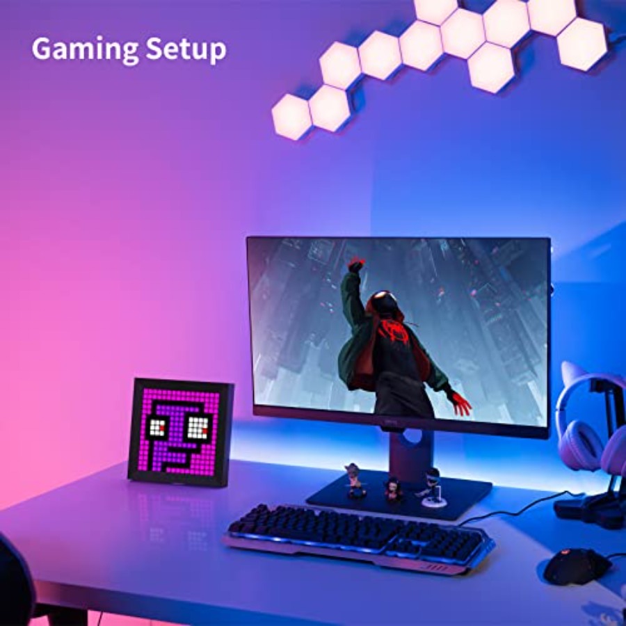 LED Light Pixel Display Panel  - Desk Setup With Tv ulasan dan harga