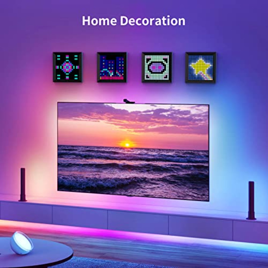 LED Light Pixel Display Panel  - Desk Setup With Tv ulasan dan harga