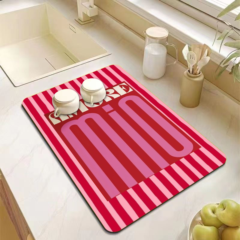 Aesthetic Pink Green Striped K - Desk Setup Green ulasan dan harga