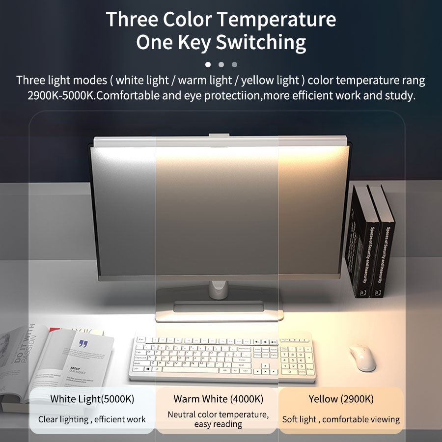 50cm LED Monitor Light Bar Scr - Desk Setup Desk ulasan dan harga