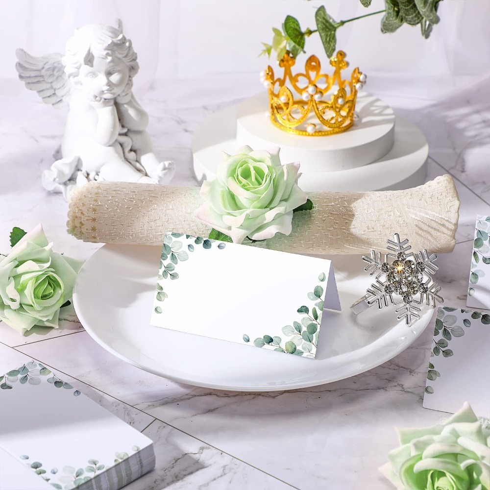 50pcs Blank Green Leaf Table P - Desk Setup Green ulasan dan harga