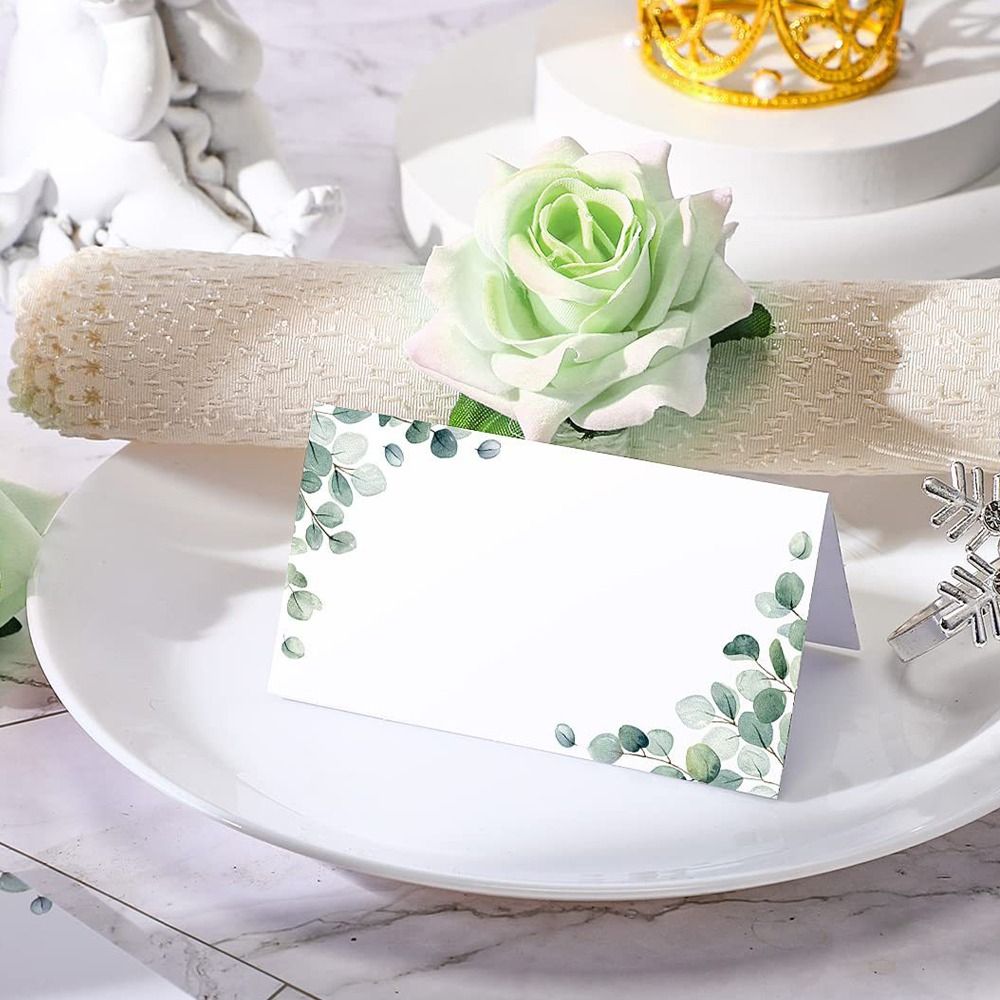50pcs Blank Green Leaf Table P - Desk Setup Green ulasan dan harga