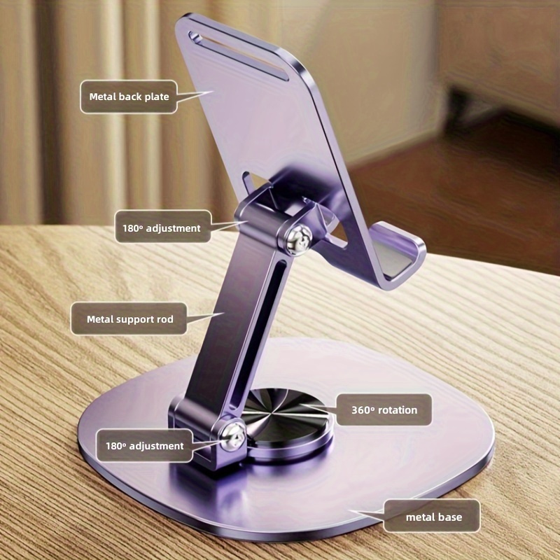360° Metal Phone Holder, Adjus - Desk Setup Essentials ulasan dan harga