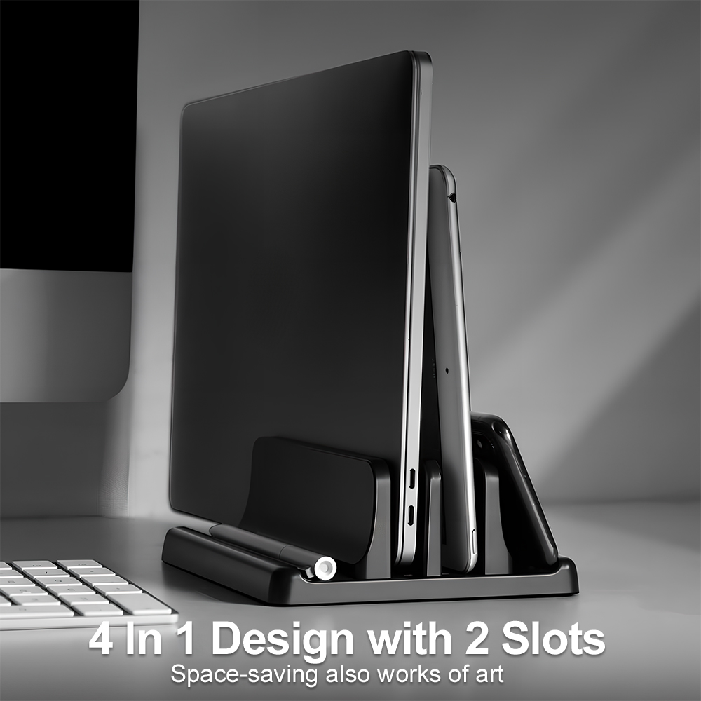 Vertical Laptop Stand Multi Sl - Desk Setup Essentials ulasan dan harga