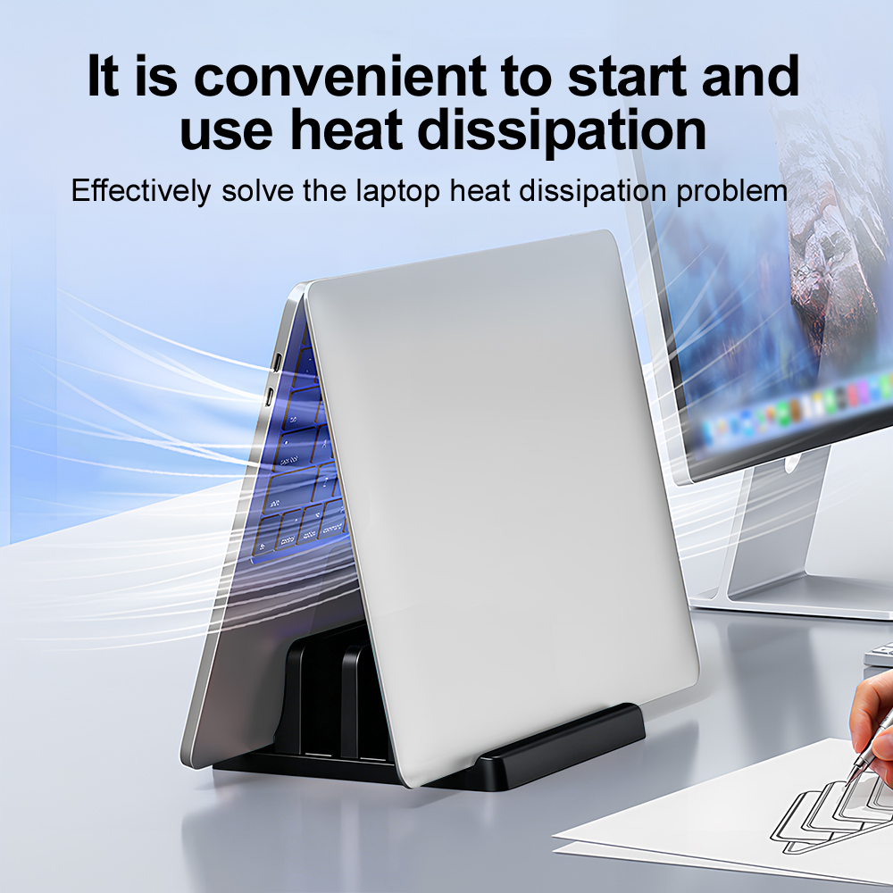 Vertical Laptop Stand Multi Sl - Desk Setup Essentials ulasan dan harga