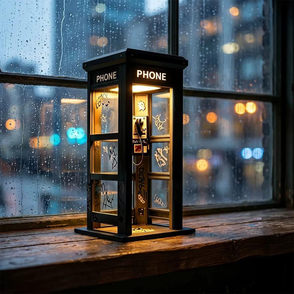 Retro Graffiti Phone Booth Tab - Desk Setup Desk ulasan dan harga