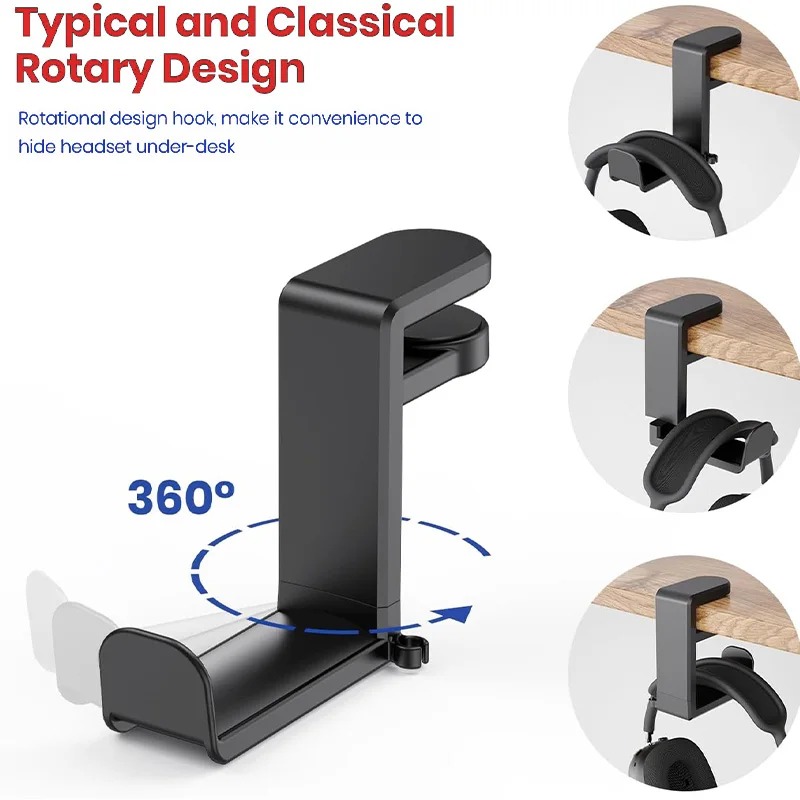 360 Degree Rotating No Punch T - Desk Setup Organizer ulasan dan harga