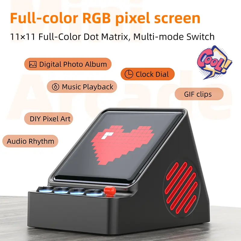 Retro Pixel Art Programmable L - Desk Setup With Speakers ulasan dan harga