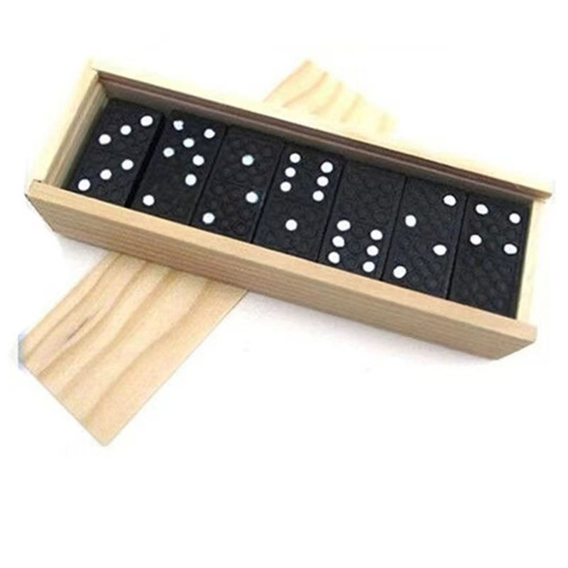 28pcs/Set Wooden Domino Board  - Desk Setup Kids ulasan dan harga