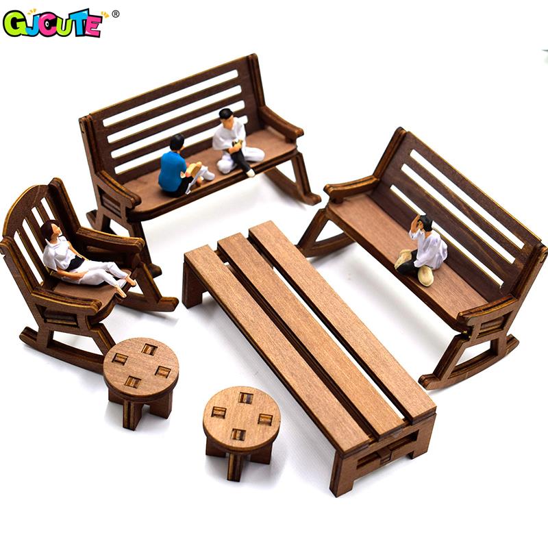 1：12 Dollhouse Mini Park Table - Desk Setup Kids ulasan dan harga
