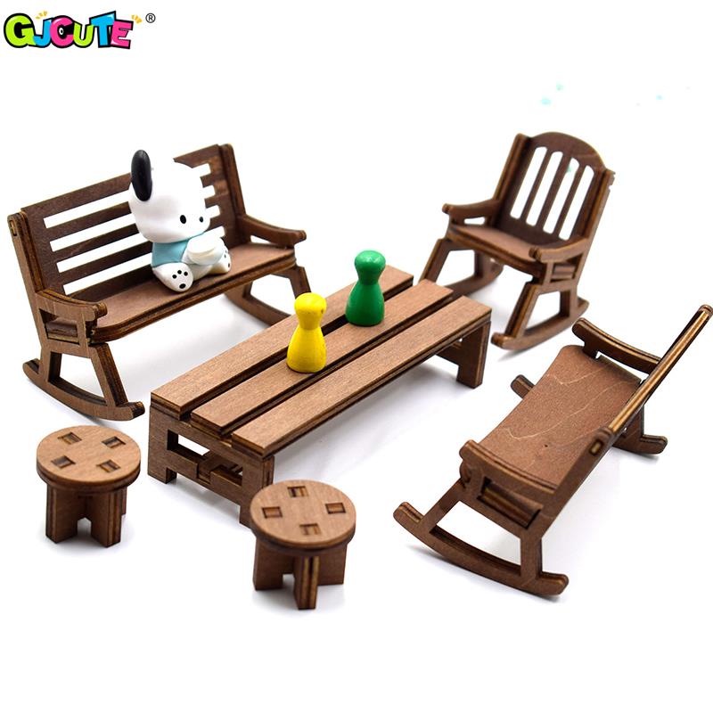 1：12 Dollhouse Mini Park Table - Desk Setup Kids ulasan dan harga