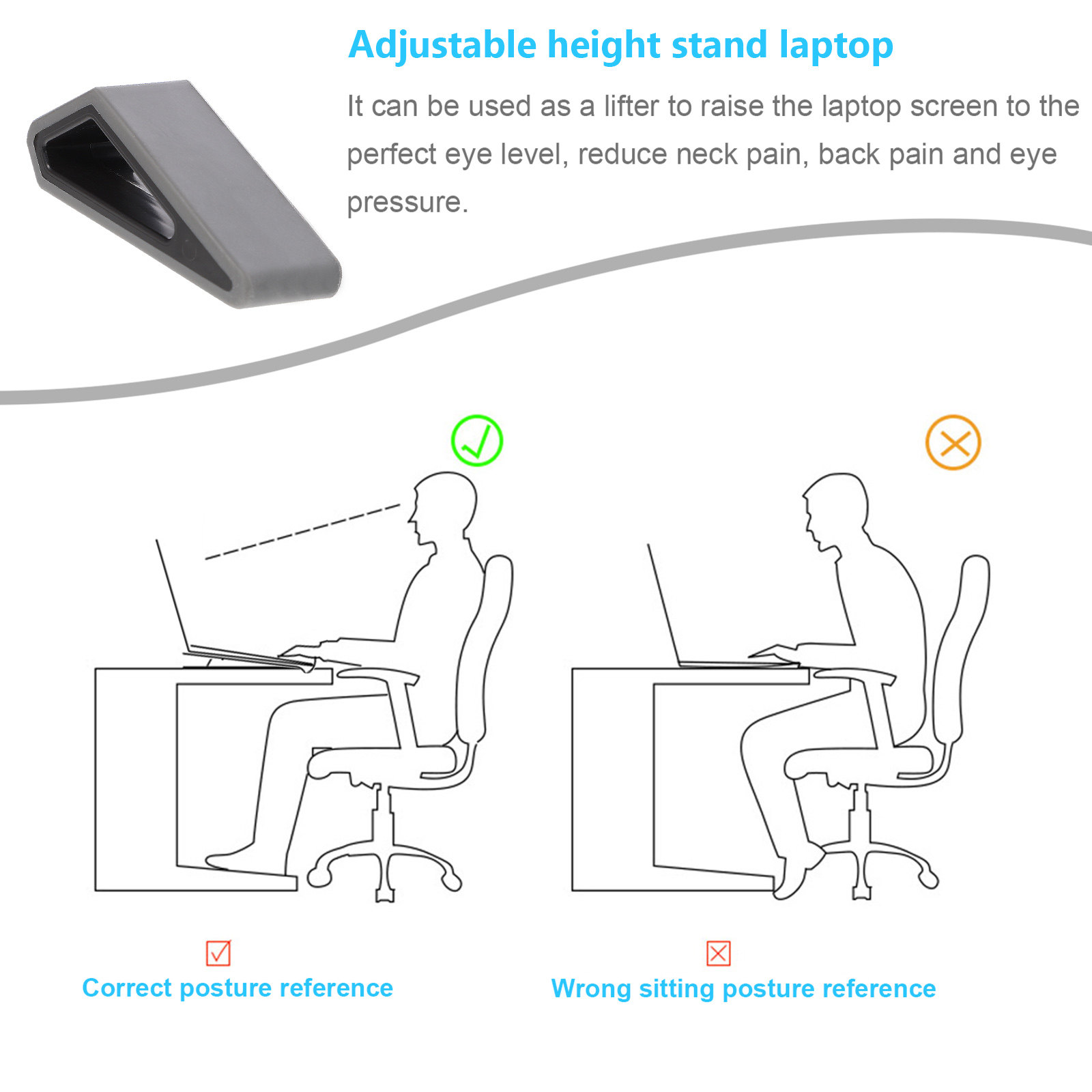 2Pcs Laptop Stand Notebook Ris - Desk Setup Designer ulasan dan harga