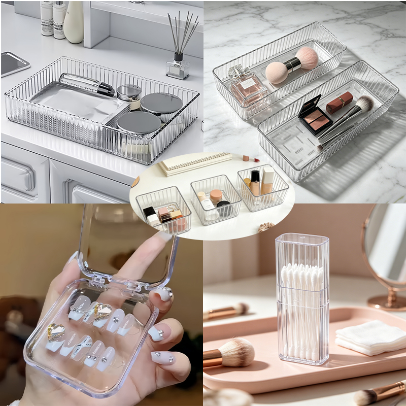 17-Piece Set of Transparent Ve - Desk Setup Productivity ulasan dan harga