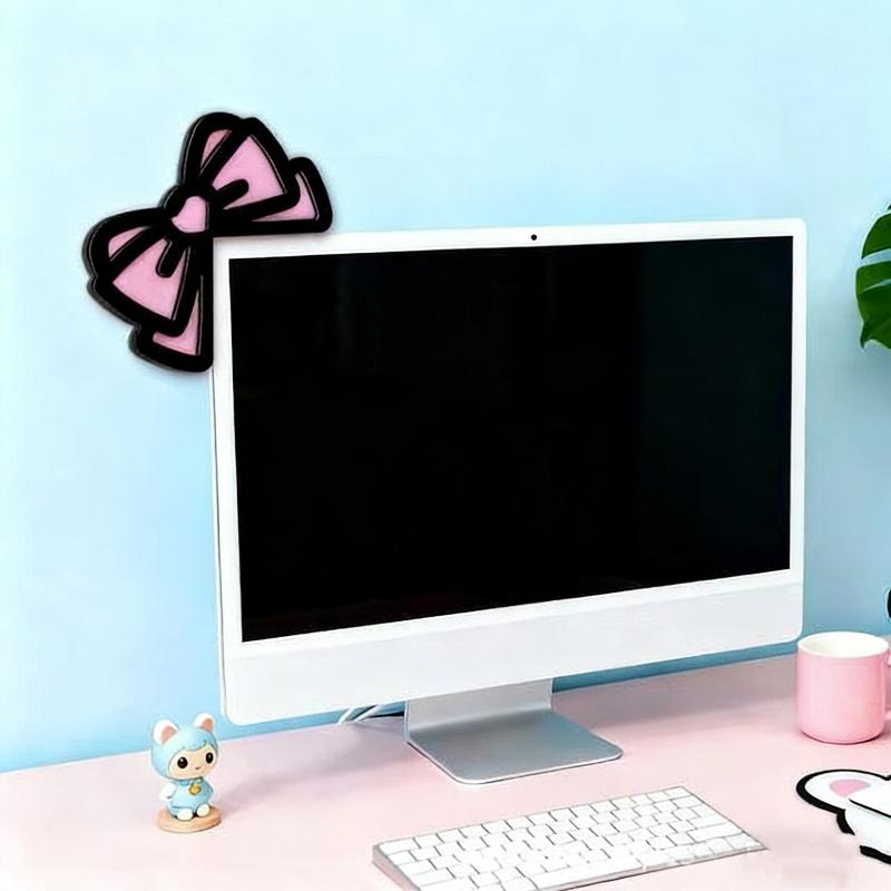 New 1/2Pcs Wooden Bowknot PC A - Desk Setup Accessories ulasan dan harga