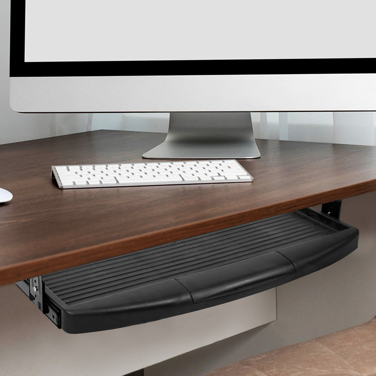 Slide Out Keyboard Tray Under  - Desk Setup Essentials ulasan dan harga
