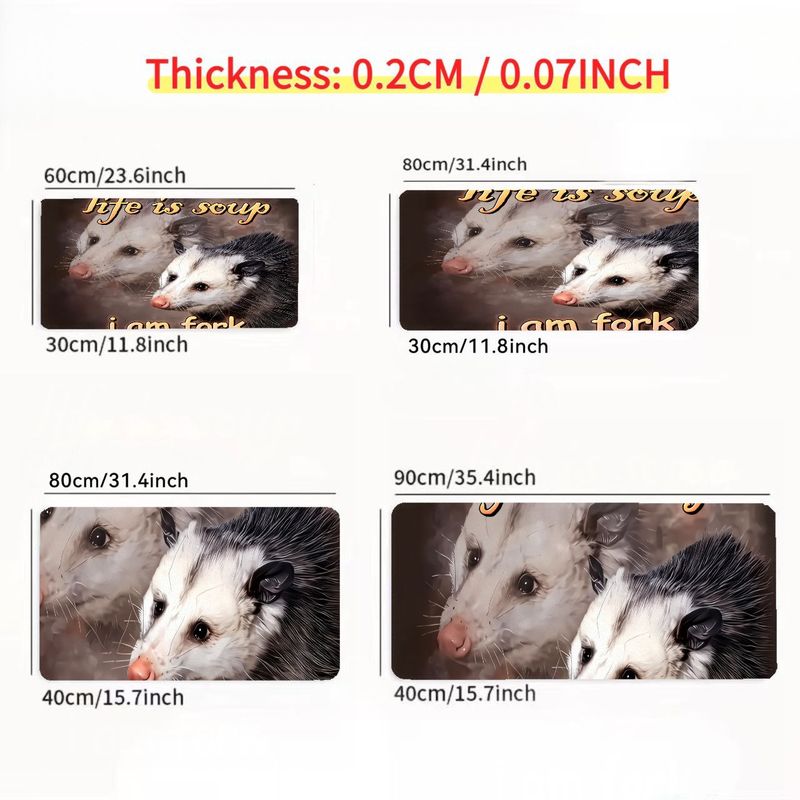 Whimsical Large Mouse Pad Flyi - Desk Setup Essentials ulasan dan harga
