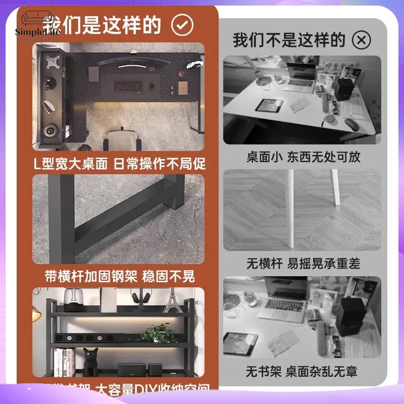 Corner Gaming Desk Computer De - Desk Setup In Office ulasan dan harga