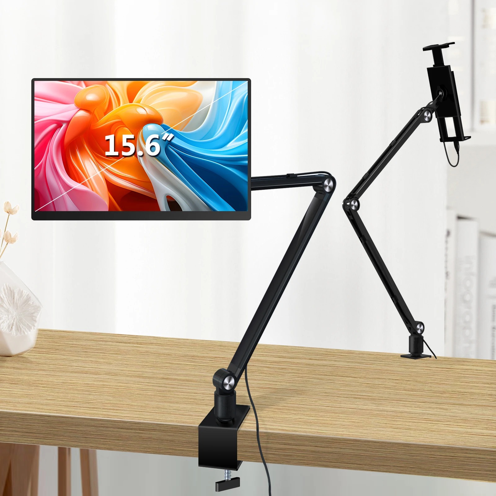 2025 Tablet Stand Holder for I - Desk Setup Monitor Arm ulasan dan harga