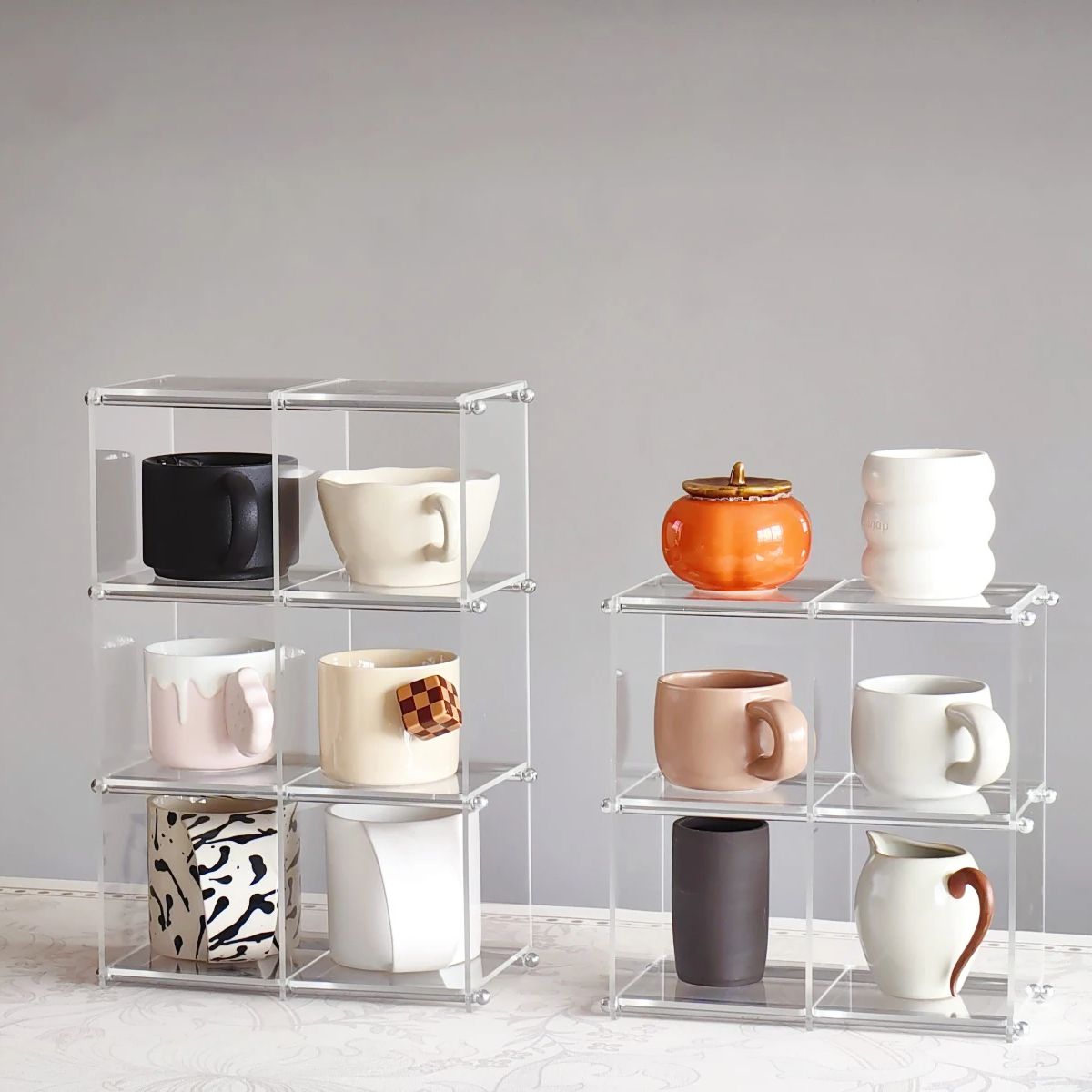 Acrylic Display Shelf Cups Sto - Desk Setup Organizer ulasan dan harga