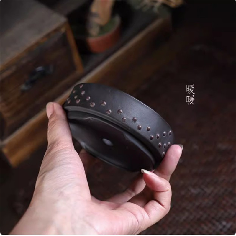 Ceramic Round Bonsai Pot, Drum - Desk Setup Green ulasan dan harga