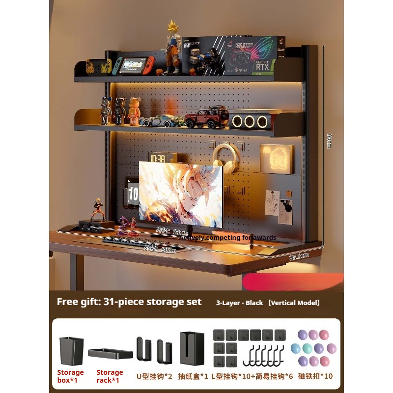 Clamp on Desk Shelf with Pegbo - Desk Setup Organizer ulasan dan harga