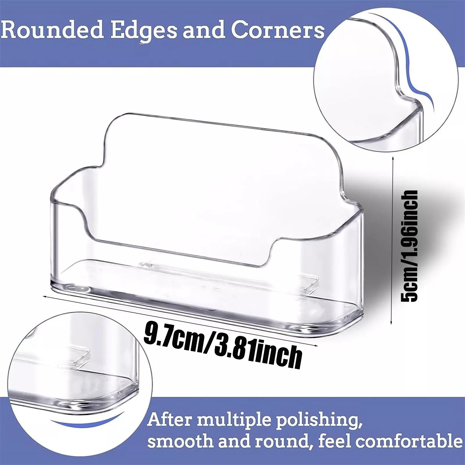 2pcs Clear Acrylic Business Ca - Desk Setup Essentials ulasan dan harga