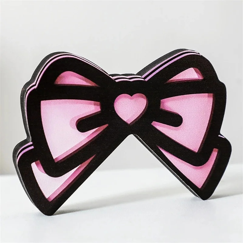 Kawaii Pink Acrylic Bow Monito - Desk Setup Accessories ulasan dan harga