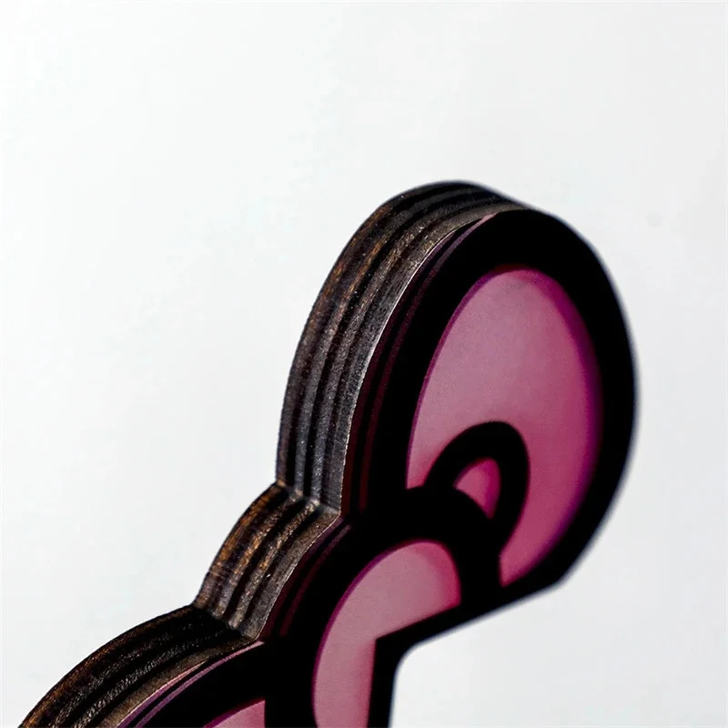 Kawaii Pink Acrylic Bow Monito - Desk Setup Accessories ulasan dan harga