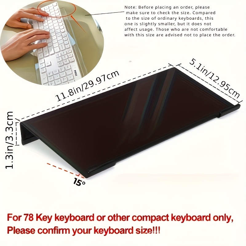 Acrylic keyboard stand, transp - Desk Setup Design ulasan dan harga
