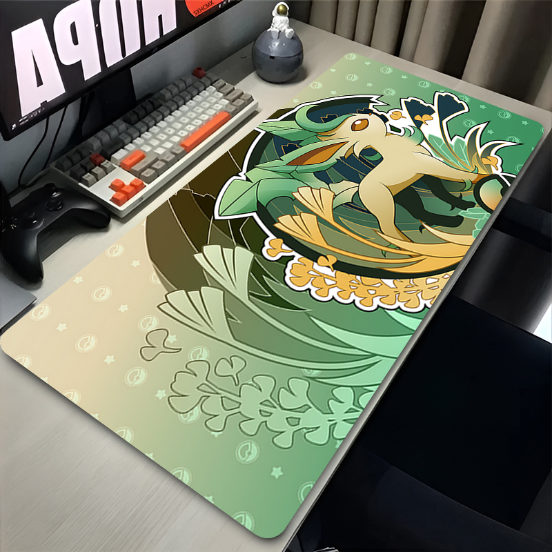Mouse Pad Gamer P-pokemon Leaf - Desk Setup Accessories ulasan dan harga