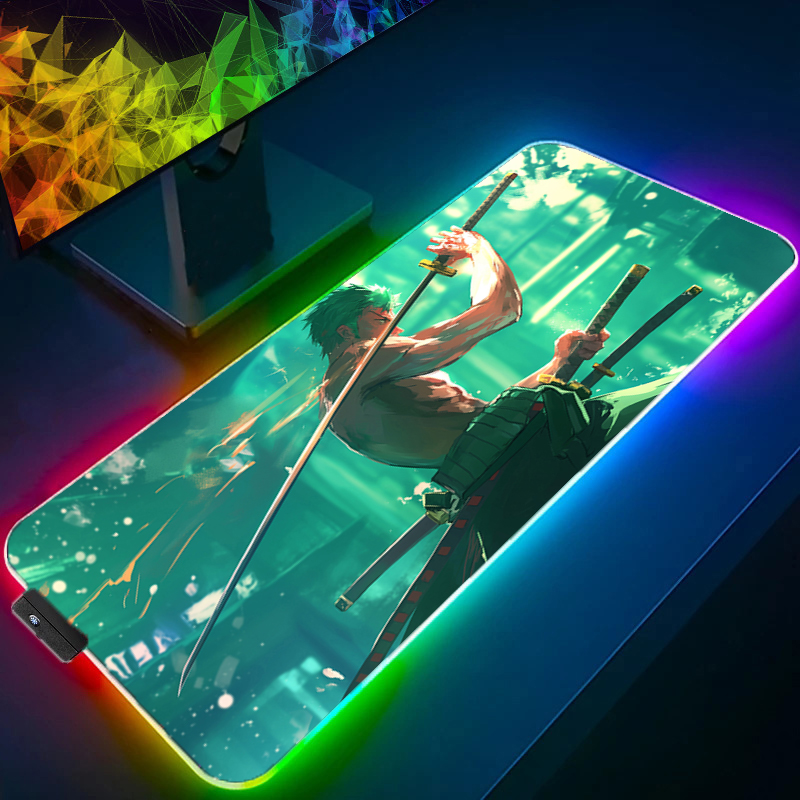 ONE PIECE Zoro Mouse Pad RGB G - Desk Setup Accessories ulasan dan harga