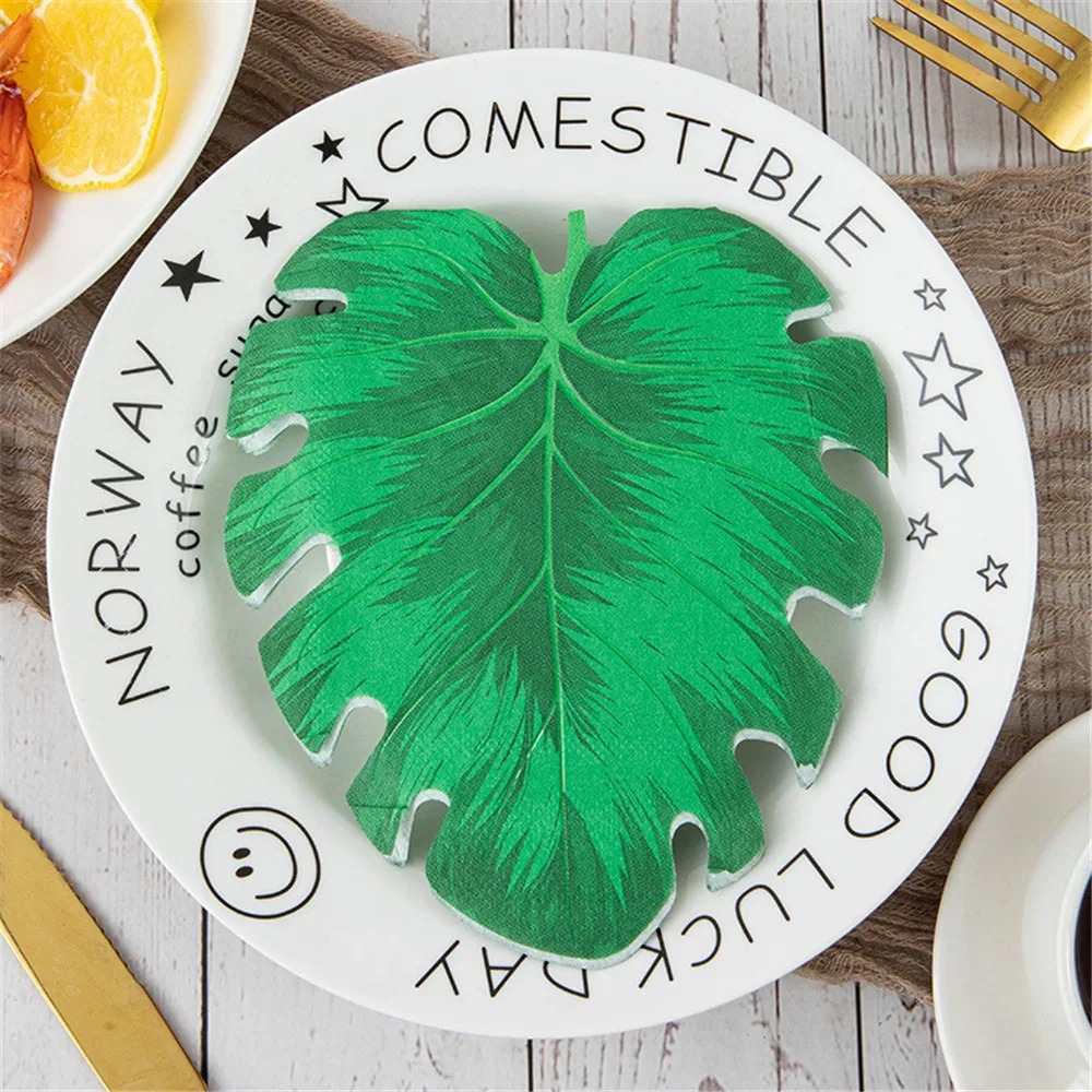 Tropical Monstera Leaf Disposa - Desk Setup Green ulasan dan harga