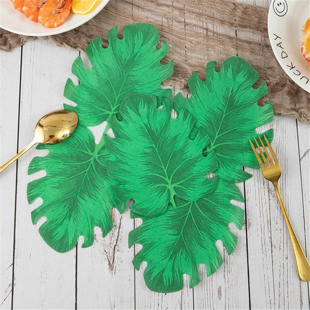 Tropical Monstera Leaf Disposa - Desk Setup Green ulasan dan harga
