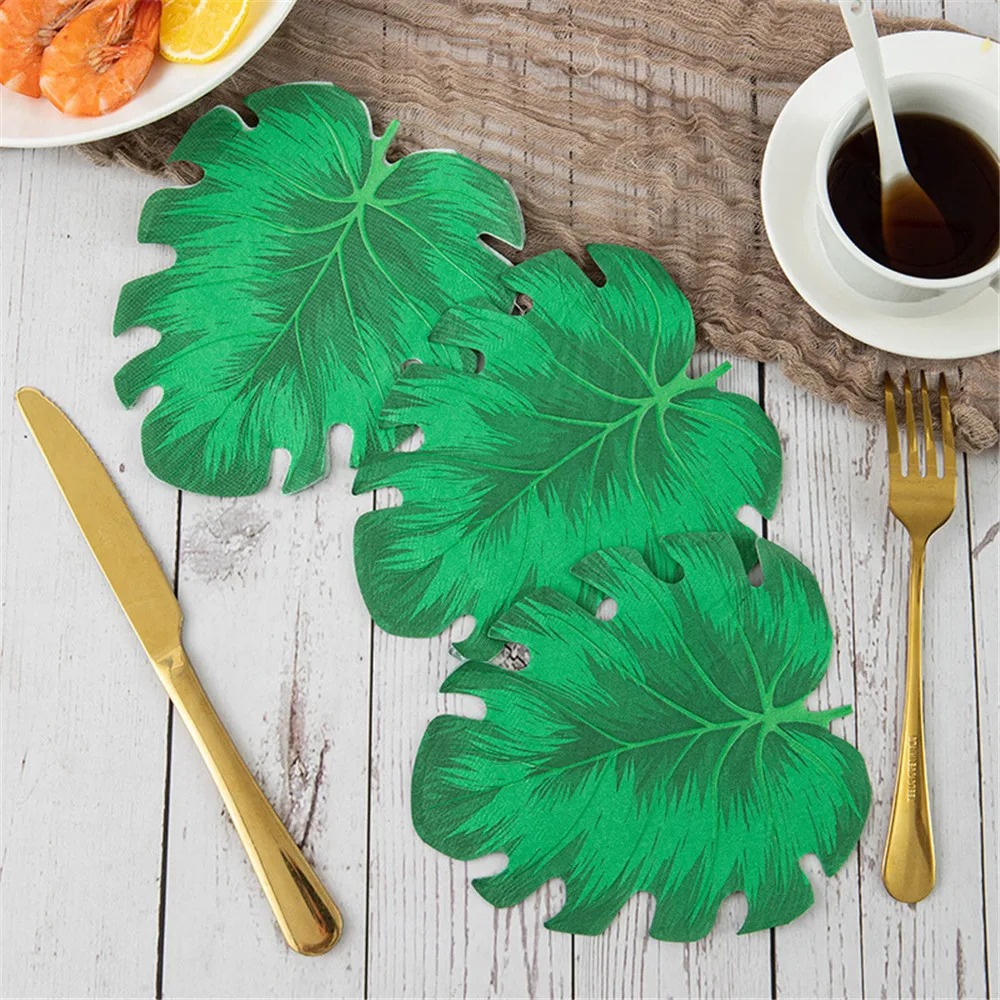 Tropical Monstera Leaf Disposa - Desk Setup Green ulasan dan harga
