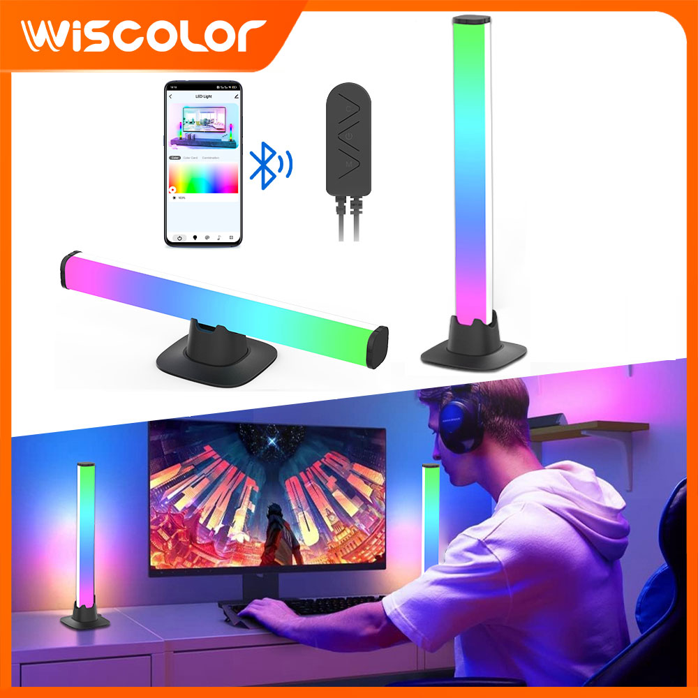 RGB LED Lights Bar Bluetooth S - Desk Setup With Tv ulasan dan harga