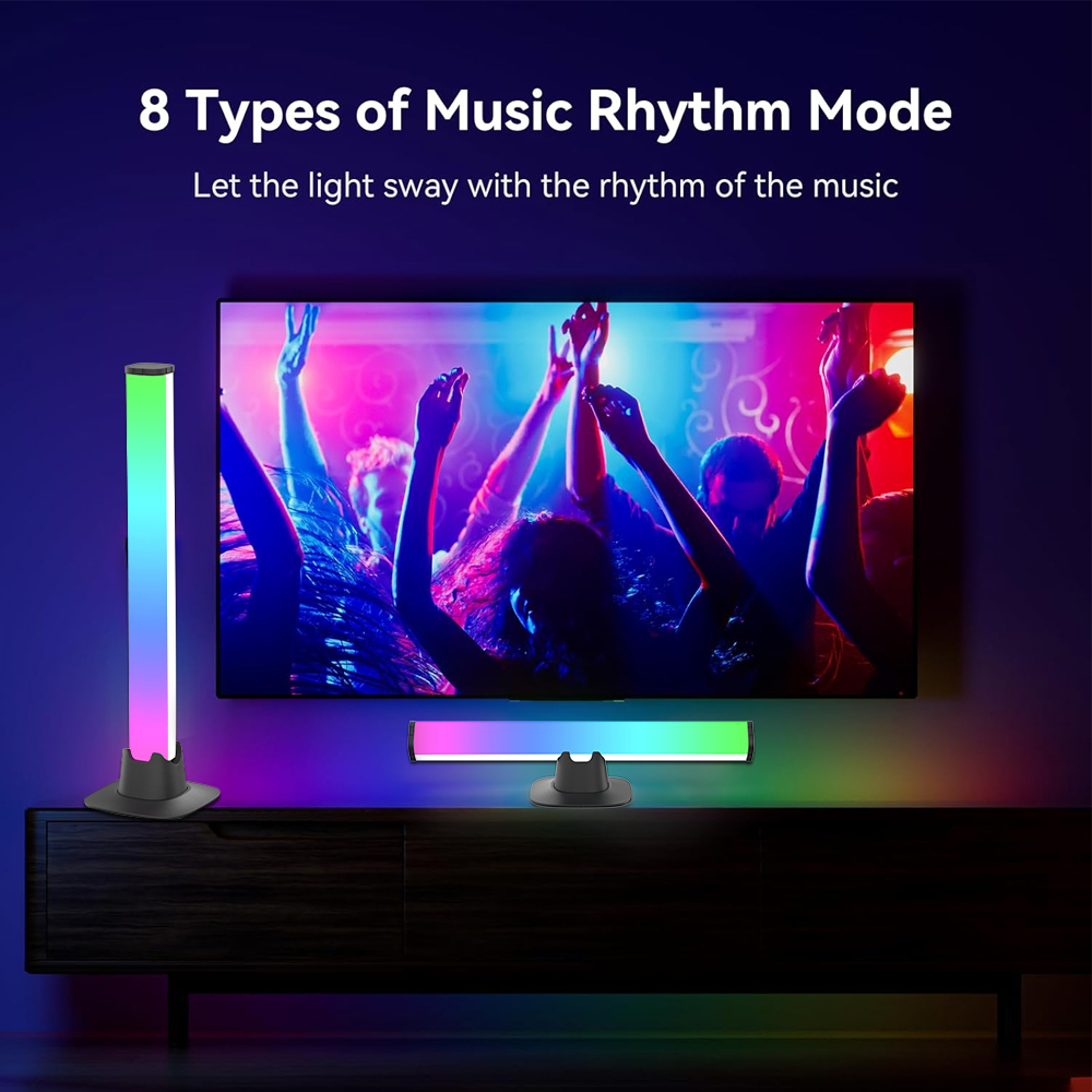RGB LED Lights Bar Bluetooth S - Desk Setup With Tv ulasan dan harga