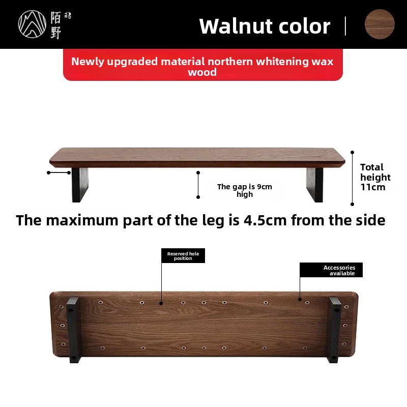 Solid Wood Monitor Riser Stand - Desk Setup Organizer ulasan dan harga