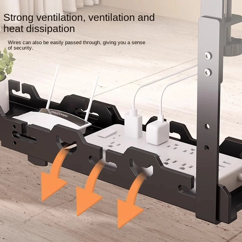 Telescopic Under Table Storage - Desk Setup Organizer ulasan dan harga