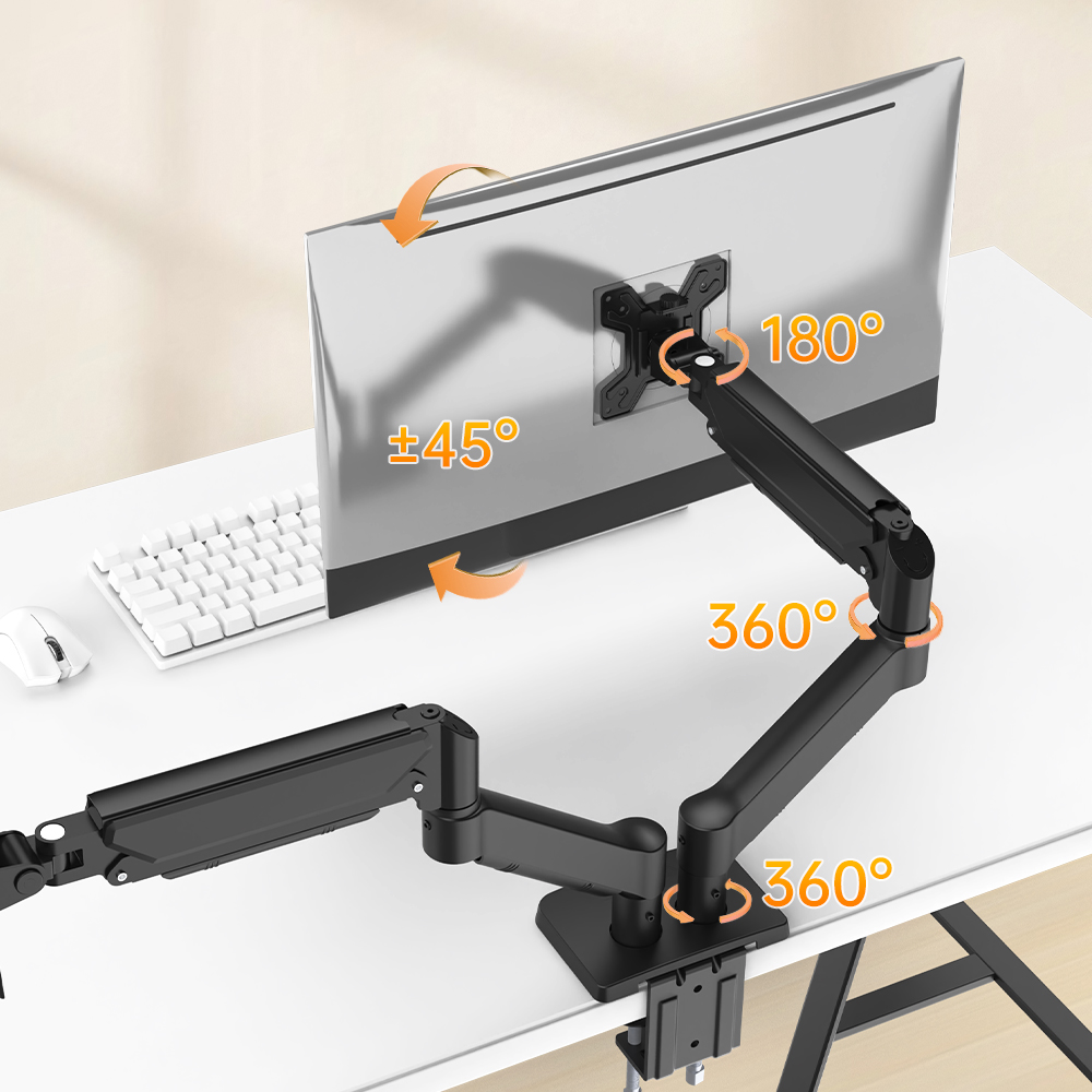 New Adjustable Gas Spring Alum - Desk Setup Monitor Arm ulasan dan harga