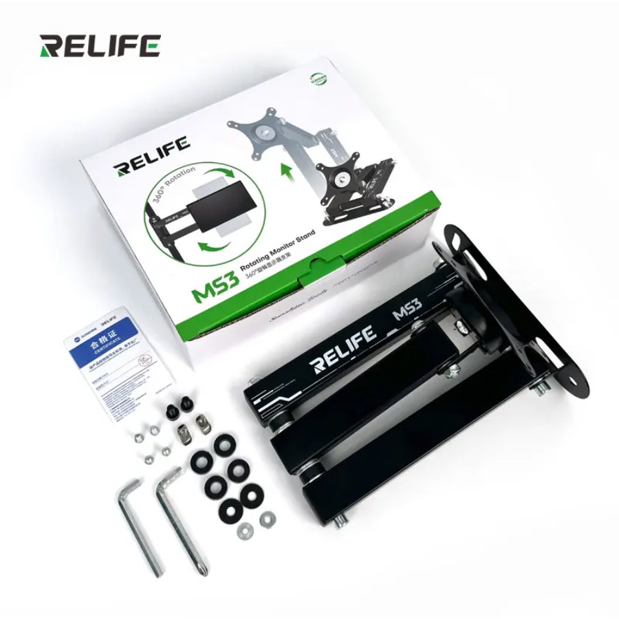 RELIFE MS3 Monitor Mount Heavy - Desk Setup Monitor Arm ulasan dan harga