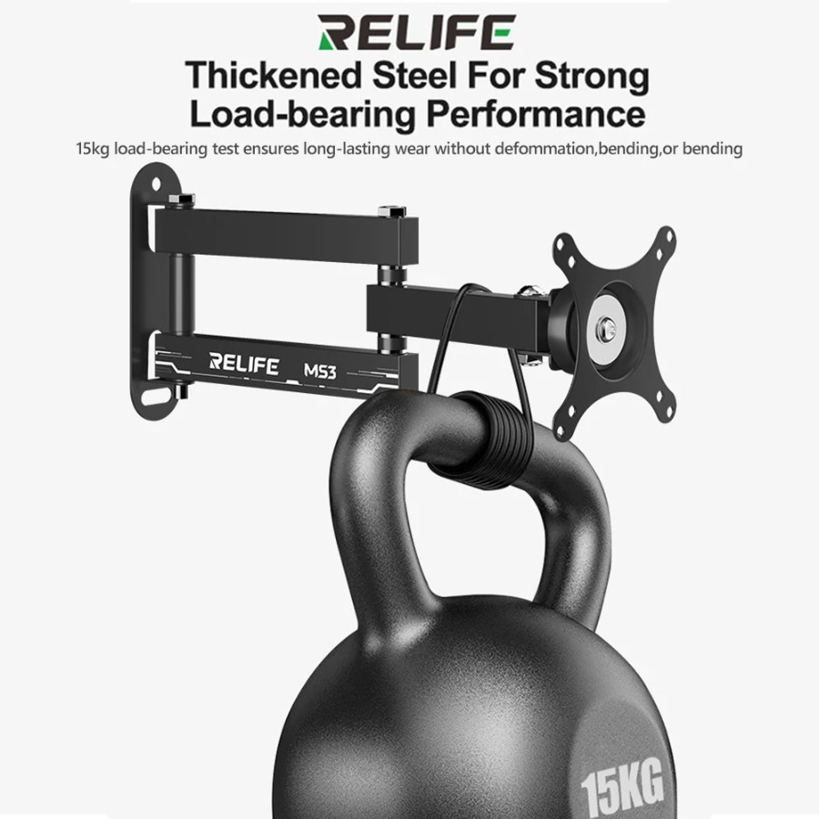 RELIFE MS3 Monitor Mount Heavy - Desk Setup Monitor Arm ulasan dan harga