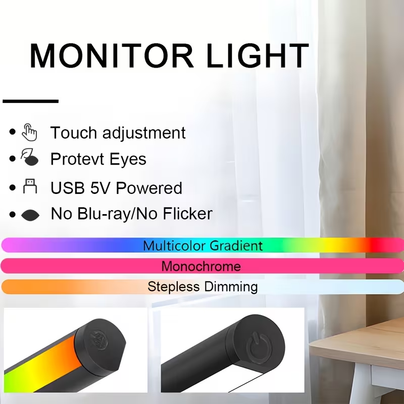 Computer Monitor Screen Light  - Desk Setup Desk ulasan dan harga